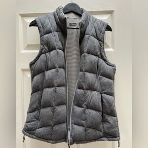 Gray Quilted Puffer Vest